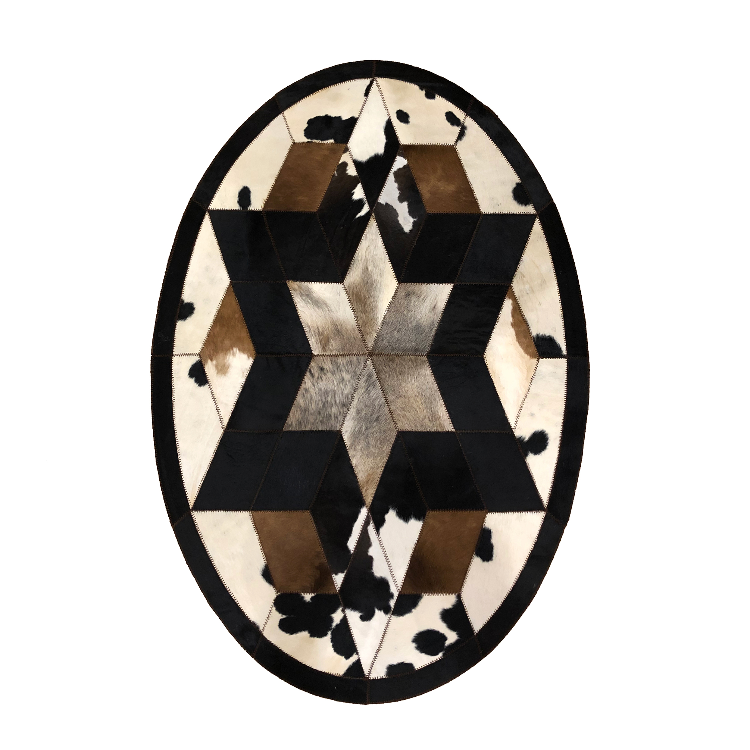 کلاژ فرش پوست و چرم مدل 12004