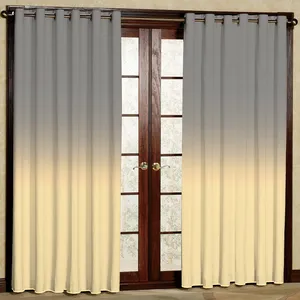 پرده مدل سایه روشن کرم هازان پانچی کد 1892 سایز 140x200 سانتی متر