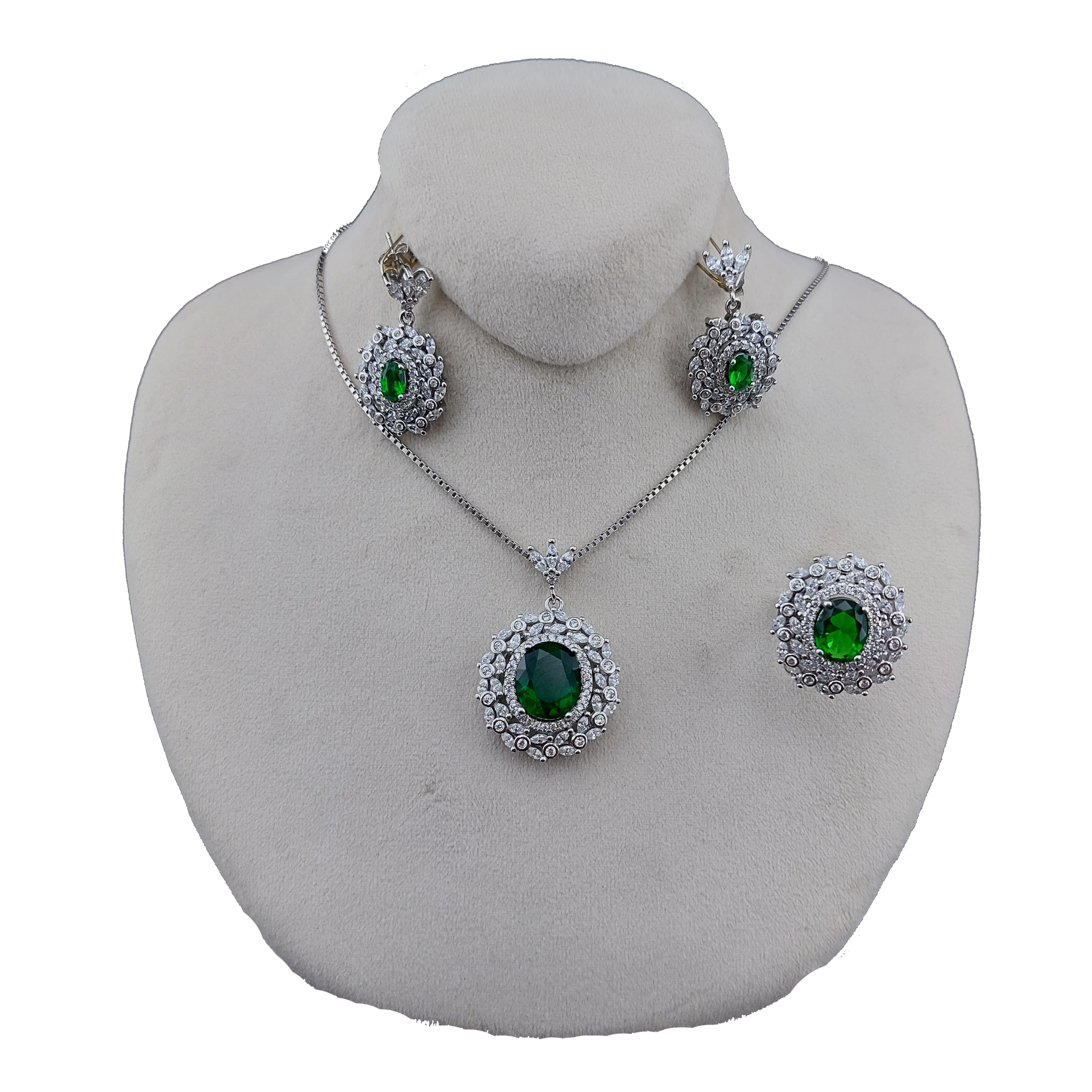 نیم ست نقره زنانه مدل 09