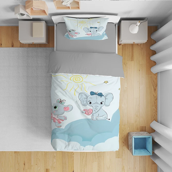 سرویس روتختی مدل بچه فیل 4936 یک نفره 5 تکه