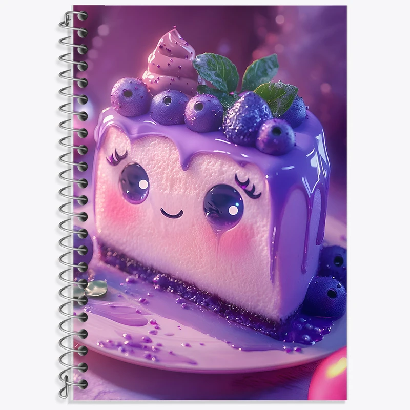 دفتر نت موسیقی 50 برگ خندالو طرح کیک بلوبری کیوت کد F7856