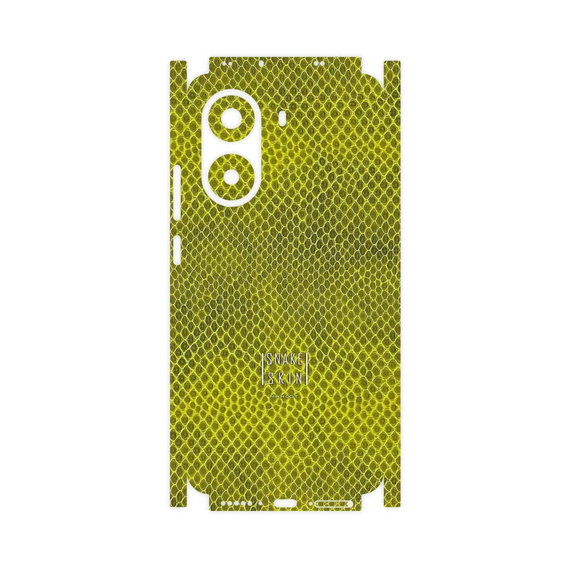 برچسب پوششی ماهوت مدل Yellow Snake Skin-FullSkin مناسب برای گوشی موبایل شیائومی Poco X7 Pro