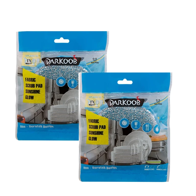 اسکاچ ظرفشویی  دایره ای دارکوب مدل Sh1835.2 بسته 2 عددی 