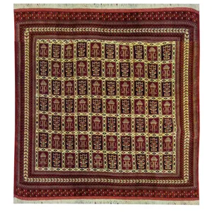 فرش دستبافت چهار متری طرح هندسی کد AA171