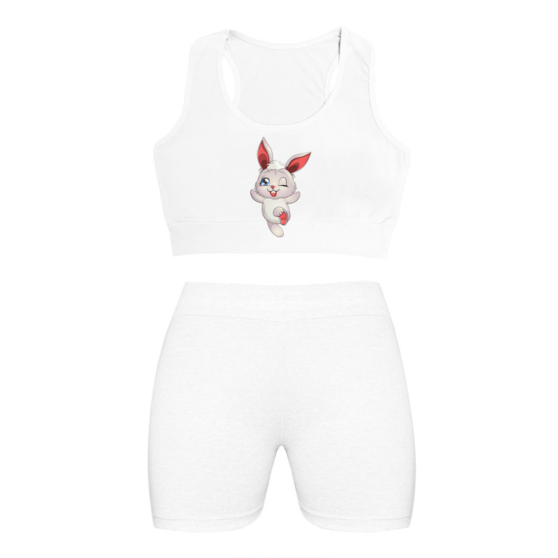 ست نیم تنه و شلوارک زنانه مدل NJDIDSH01-34