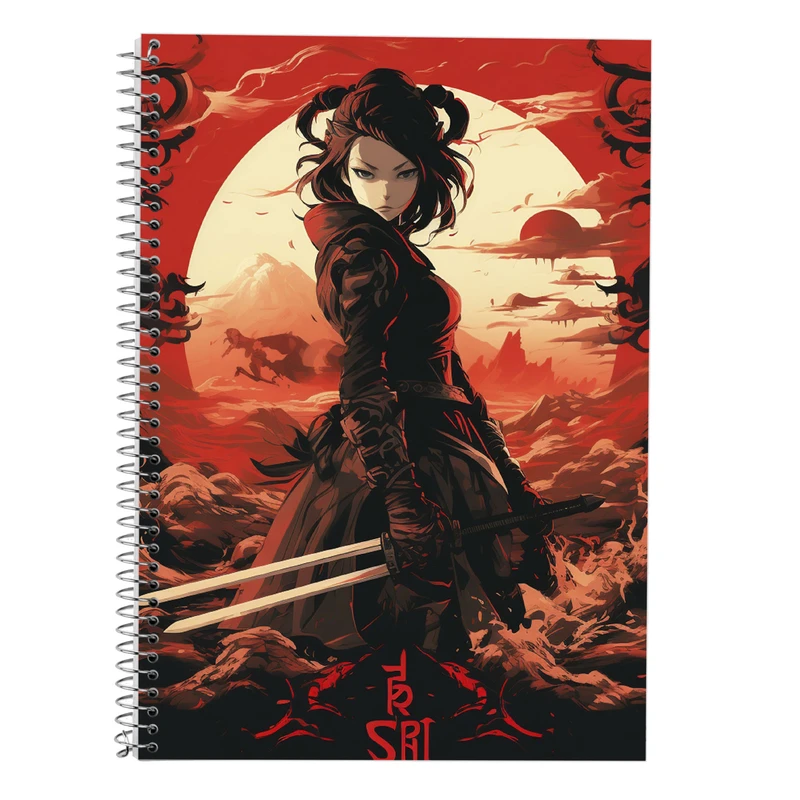 دفتر زبان 50 برگ مدوپد مدل سه خط طرح Demon Slayer کد DF11064