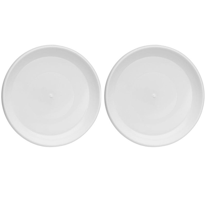 زیرگلدانی گل آذین مدل پلاستیکی گرد کد 171 بسته 2 عددی