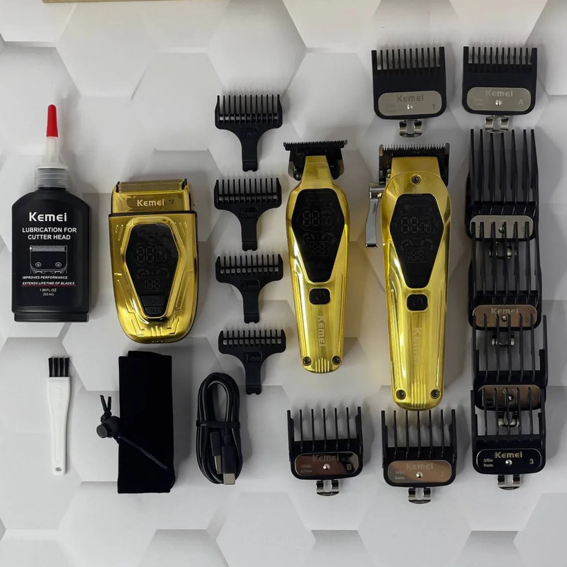 ماشین اصلاح موی سر و صورت کیمی مدل km-8551 مجموعه 3 عددی