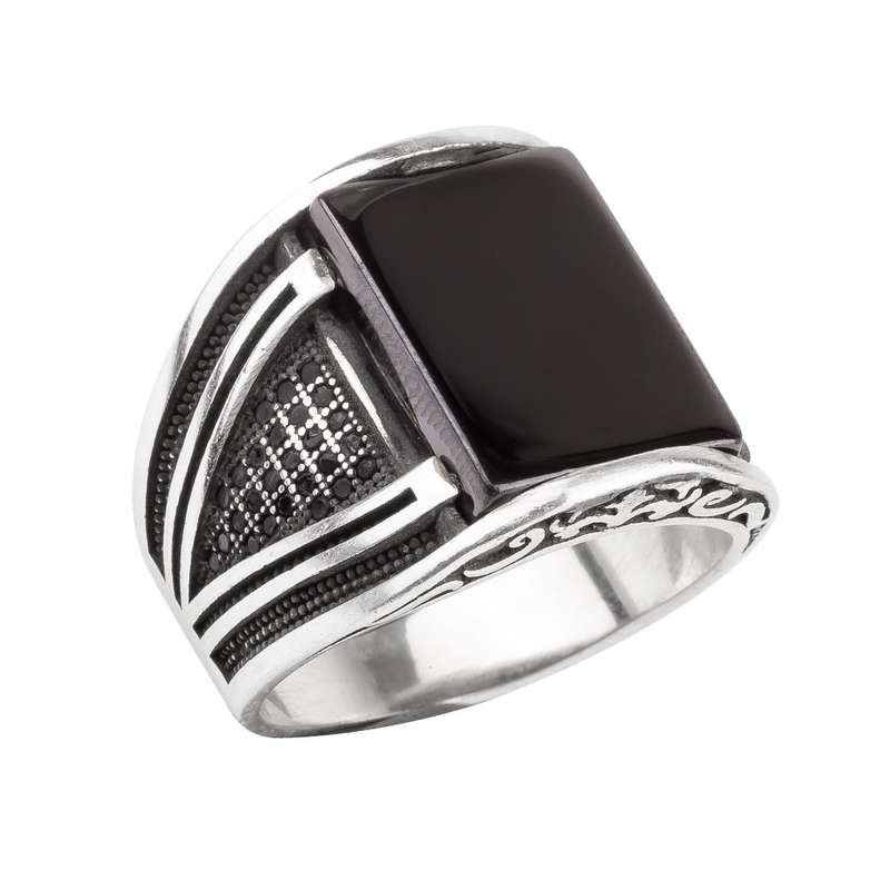 انگشتر نقره مردانه مدل 21991