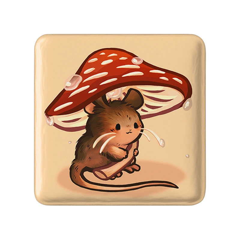 مگنت خندالو طرح موش حیوانات بامزه  مدل مربعی کد 21050