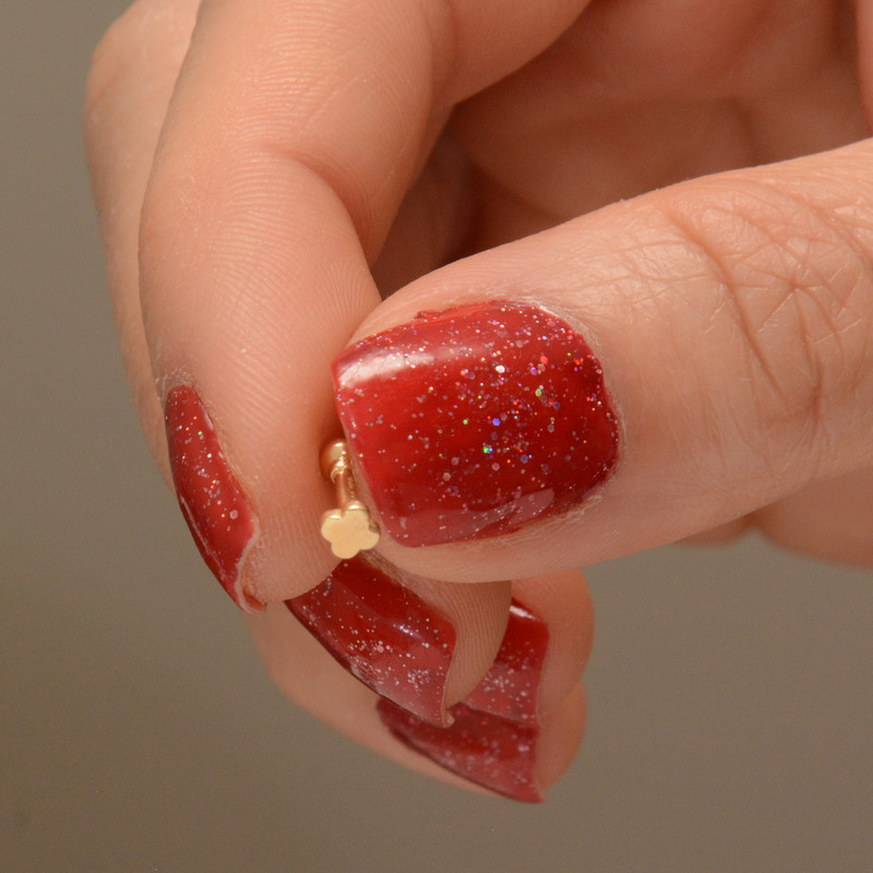 پیرسینگ طلا 18 عیار زنانه طلای مستجابی کد 6 پیرسینگ طلا 18 عیار زنانه طلای مستجابی کد 6