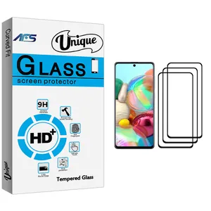 AFS Unique Glass Screen Protector For Samsung Galaxy A71 Pack Of 3