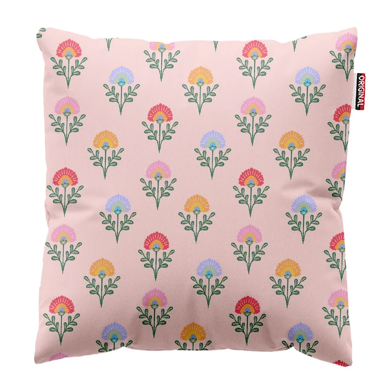 کوسن پاد آفرین طرح گل کد 4255 سایز 40*40 سانتی متر