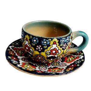 ست فنجان و نعلبکی میناکاری کد SB 03