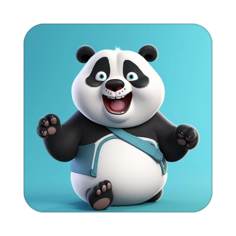 زیر لیوانی کاکتی طرح حیوانات کارتونی مدل mp28490