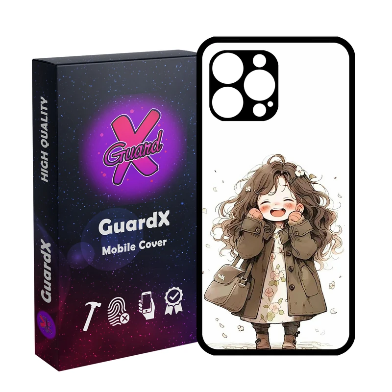 کاور گارد ایکس طرح دختر مدل Glass10719 مناسب برای گوشی موبایل اپل iPhone 12 Pro