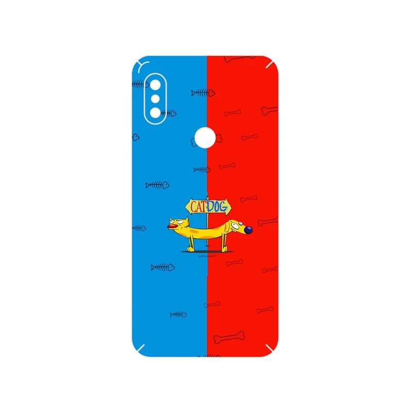 برچسب پوششی ماهوت مدل CatDog مناسب برای گوشی موبایل شیائومی Redmi Note 6 Pro