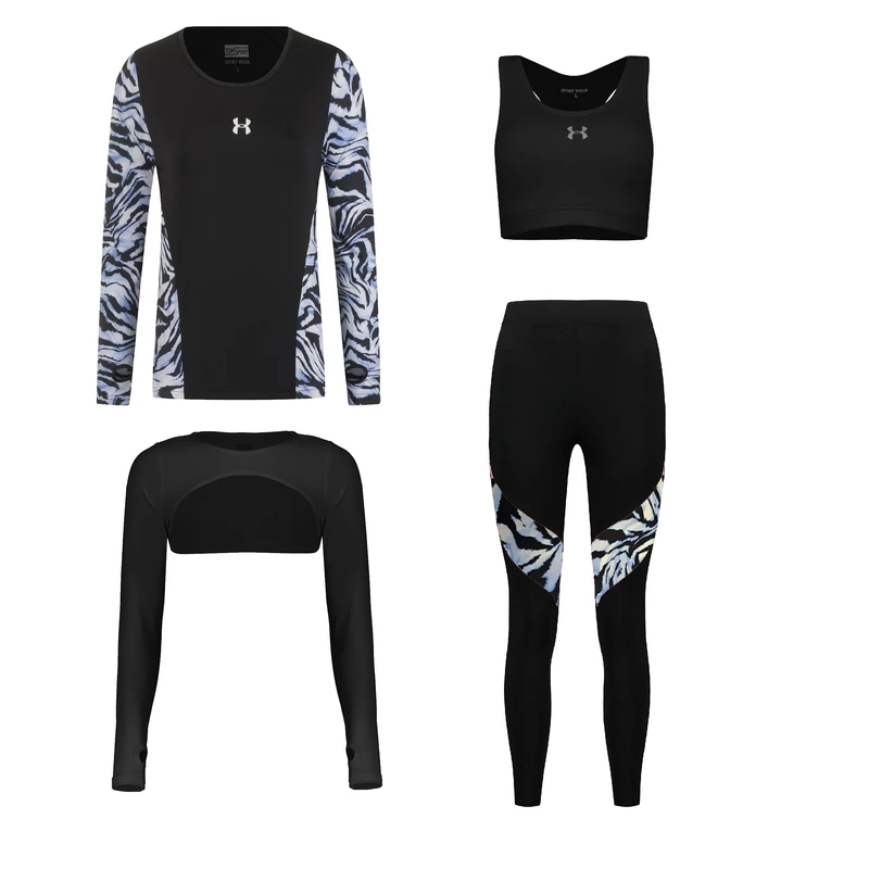 ست چهار تکه لباس ورزشی زنانه مدل 1401-1801-75-70