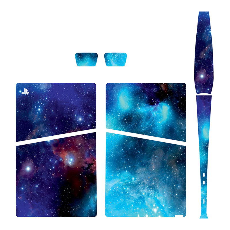 برچسب کنسول بازی پلی استیشن5 اسلیم دیجیتال توییجین وموییجین مدل space 01 مجموعه6 عددی