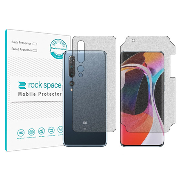 محافظ صفحه نمایش مات راک اسپیس مدل HyMTT مناسب برای گوشی موبایل شیائومی Mi 10 5G به همراه محافظ پشت