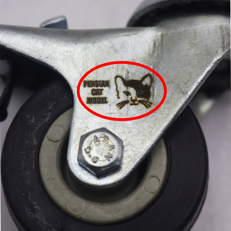 چرخ گردان پرشین کت مدل ترمز دار کد YPT-NO-PICHI-LASTIKI-50*17MM