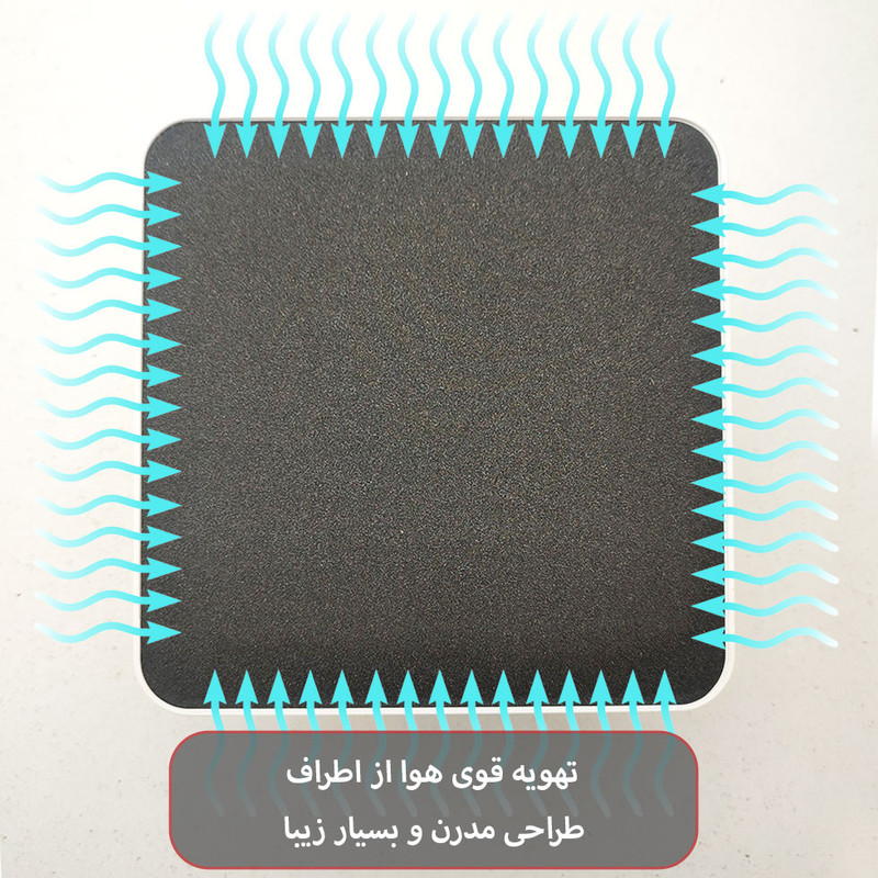 هواکش ایرفن مدل سارگاتی دوپنل طرح مربع