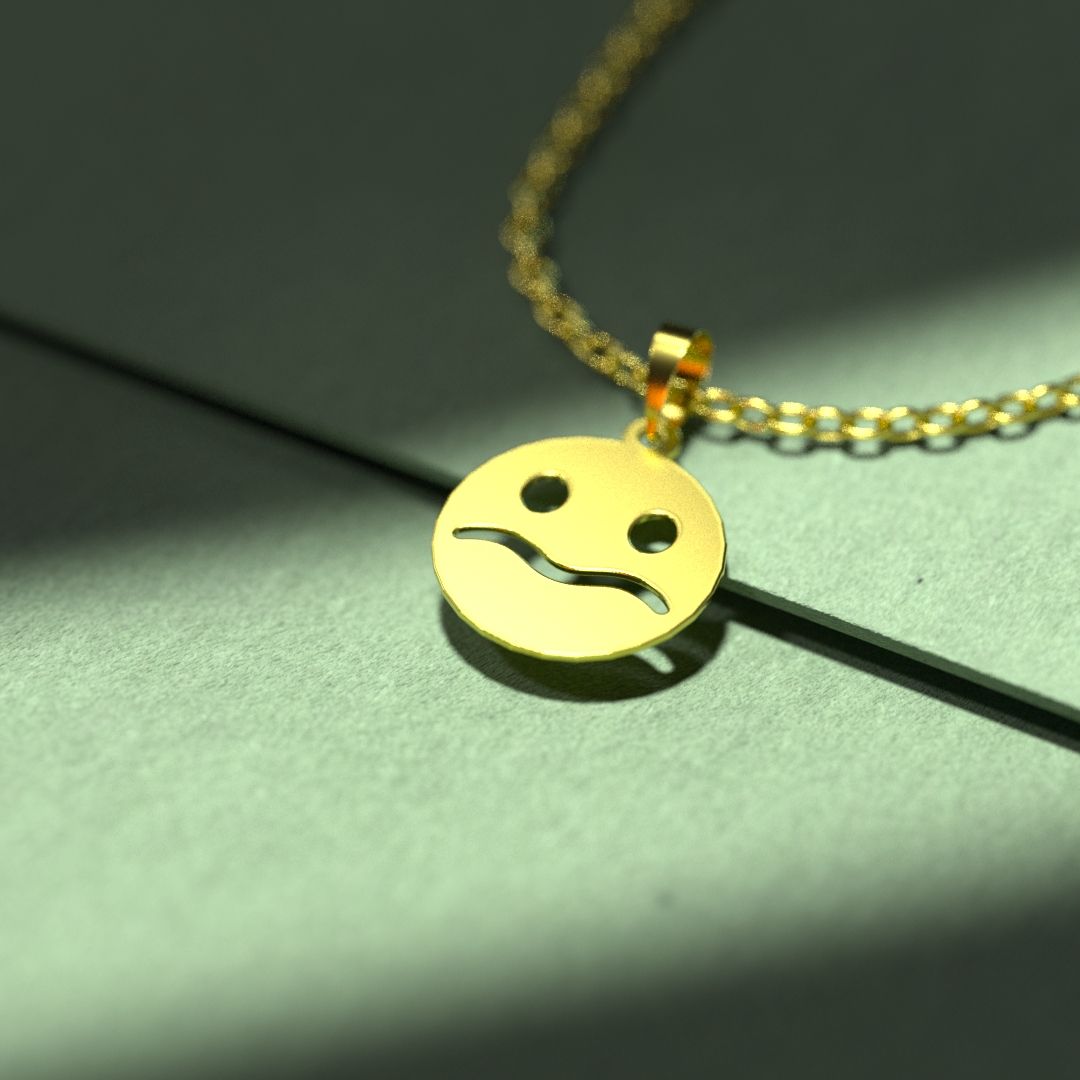 گردنبند طلا 18 عیار زنانه مدوپد مدل ایموجی کد c2-1-1030 -  - 2