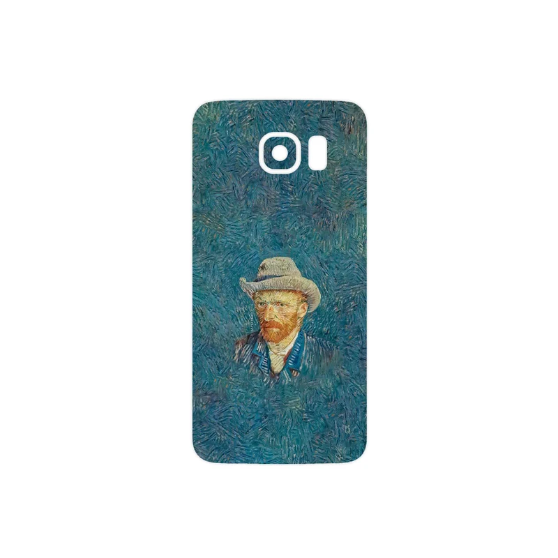 برچسب پوششی ماهوت مدل Self portrait with a gray felt hat مناسب برای گوشی موبایل سامسونگ Galaxy S6