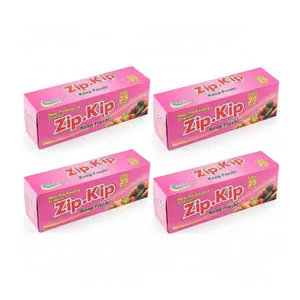 کیسه زیپ دار زیپ کیپ مدل D  سایز 25*20  مجموعه 4 عددی