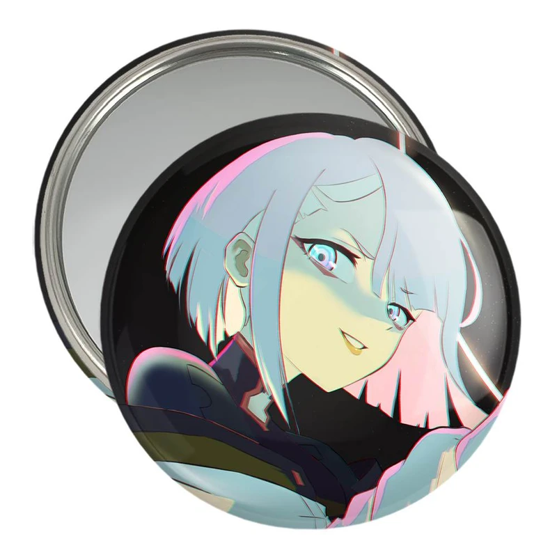 آینه جیبی خندالو مدل لوسی انیمه سایبر بانک Cyberpunk  کد 22442