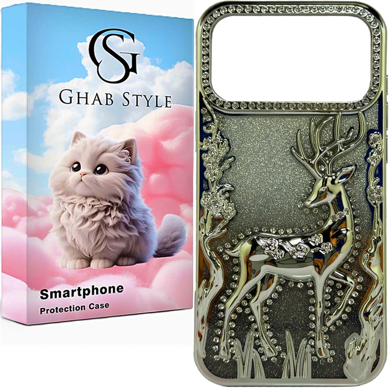 کاور قاب استایل مدل فانتزی گوزنی مناسب برای گوشی موبایل اپل iPhone 17 Pro Max