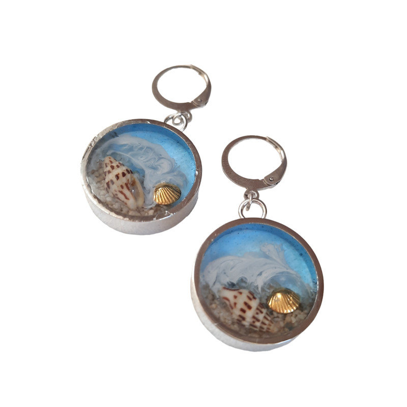 نیم ست زنانه مدل دریا رزینی همراه با ستاره دریایی طبیعی