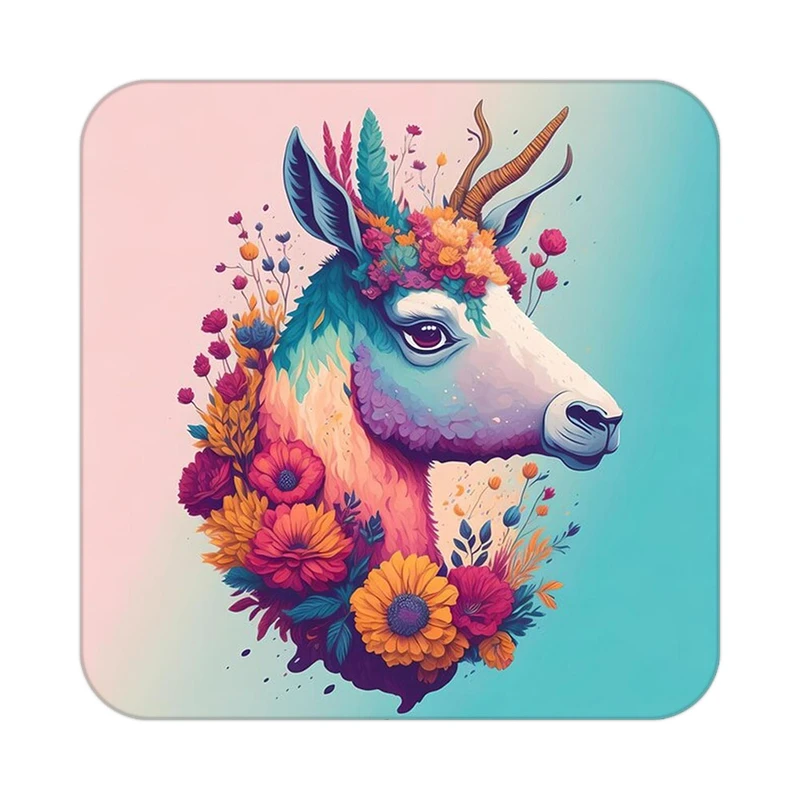 زیر لیوانی کاکتی طرح حیوانات رنگی مدل mp26995