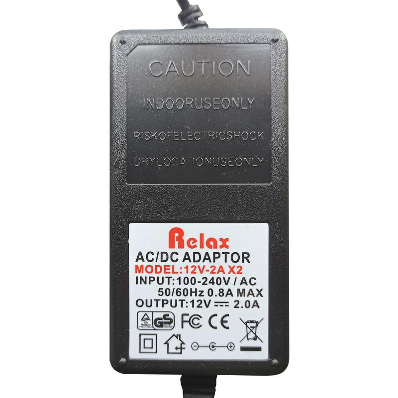 آداپتور 12 ولت 2 آمپر ریلکس مدل 12V-2A X2