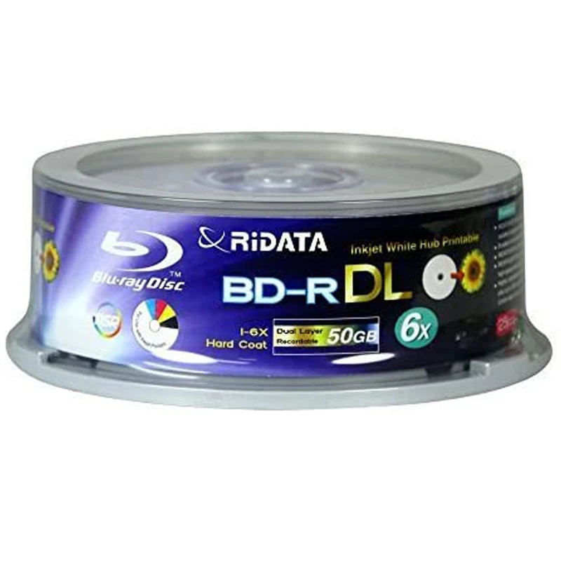 عکس شماره 3 : بلو ری خام ری دیتا مدل a1 ظرفیت 50 گیگابایت بسته 15 عددی