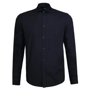 پیراهن آستین بلند مردانه جوتی جینز مدل پاییزه رنگ سرمه ای تیره