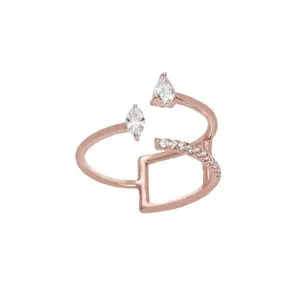  انگشتر طلا 18 عیار زنانه آراقیراتیس طرح مارکیز کد Ara046