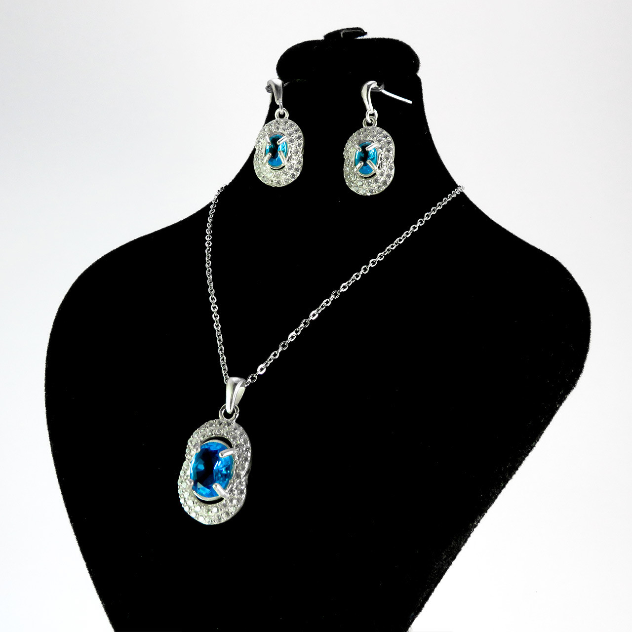 نیم ست نقره زنانه کد AV129