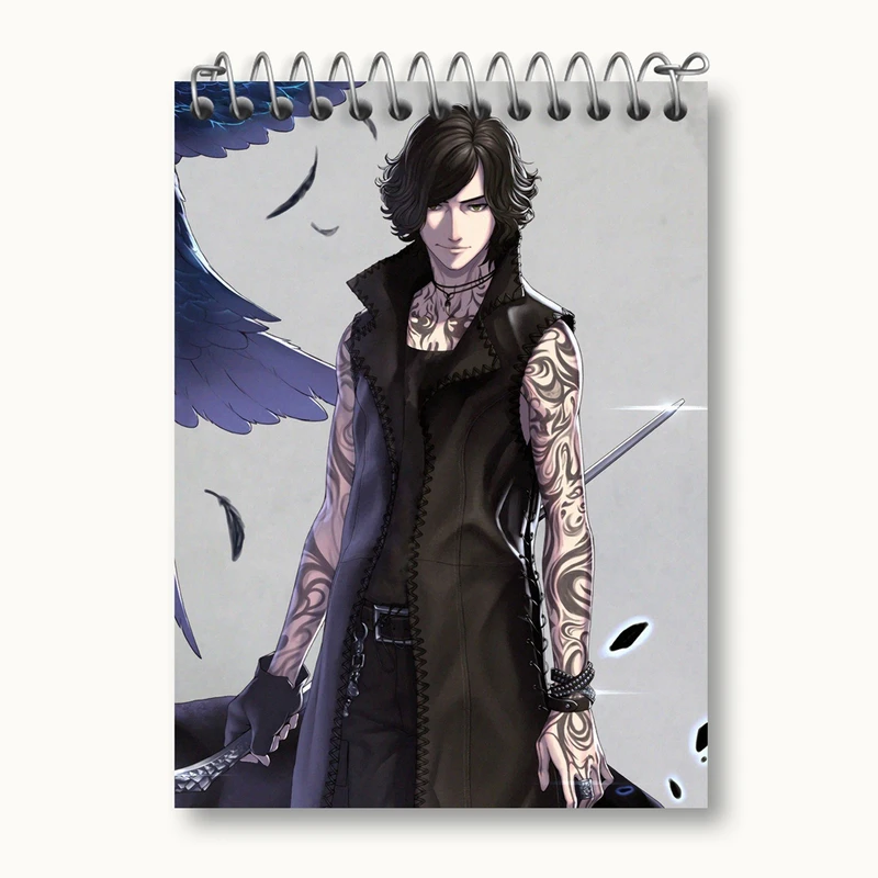 دفتر یادداشت 50 برگ خندالو مدل بازی دویل می کرای Devil May Cry کد 30216