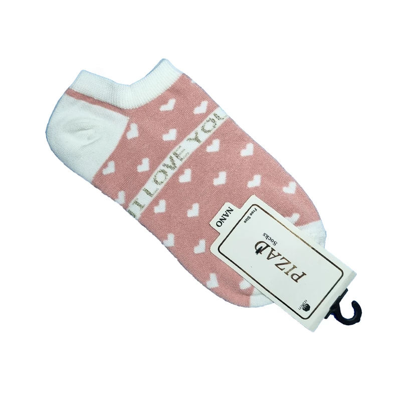 جوراب ساق کوتاه زنانه مدل قلبی