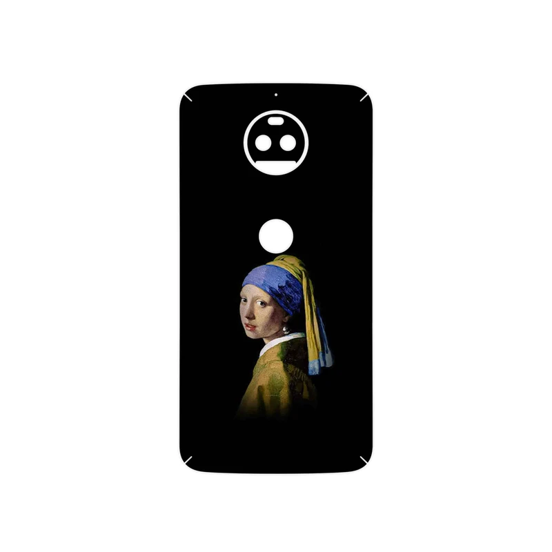 برچسب پوششی ماهوت مدل Girl with a Pearl Earring of Vermeer مناسب برای گوشی موبایل موتورولا Moto G5S Plus