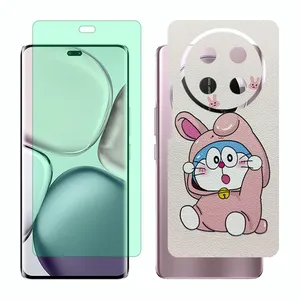 Glass Together model green light screen protector suitable for Honor X9c mobile phone with back cover sticker