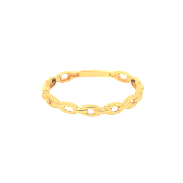 انگشتر طلا 18 عیار زنانه ماوی گالری مدل زنجیری