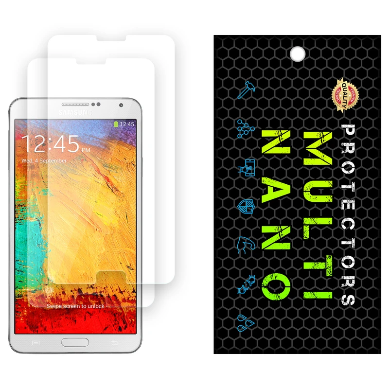 محافظ صفحه نمایش شفاف مولتی نانو مدل X-S2N مناسب برای گوشی موبایل سامسونگ Galaxy Note 3 بسته دو عددی