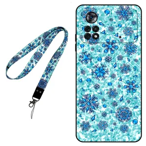 Megafone Snow Flake 0014 Cover For Xiaomi Poco X4 Pro 5G Mobile Neckband 