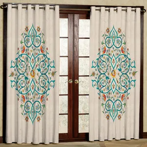   پرده مدل  هازان پانچی کد 1 D سایز 140x200 سانتی متر