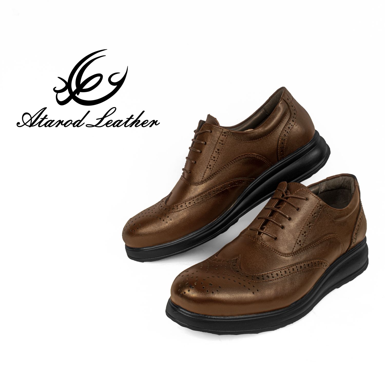 کفش روزمره مردانه چرم عطارد مدل چرم طبیعی کد SH234 -  - 6