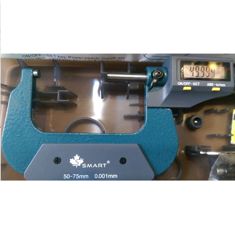 میکرومتر دیجیتال اسمارت مدل SM-75 گستره 50 الی 75 میلیمتری