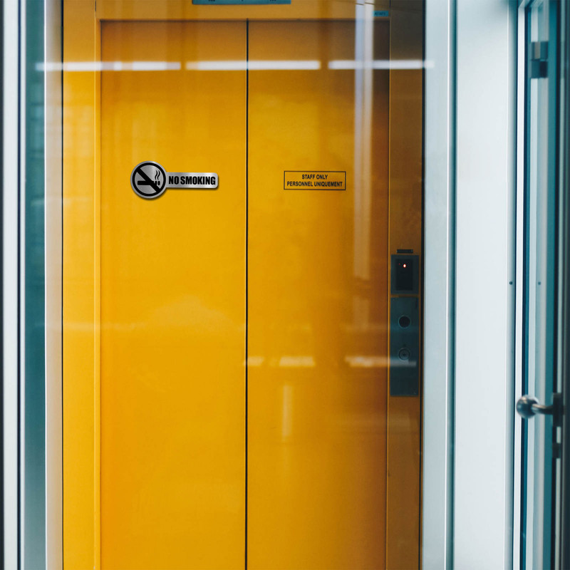 تابلو نشانگر آژنگ طرح علامت سیگار کشیدن ممنوع کدNO-S