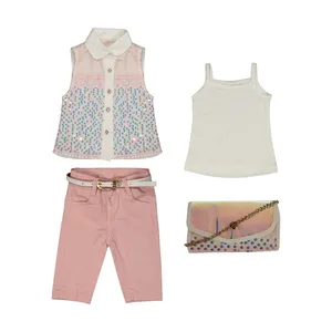 ست 4 تکه لباس دخترانه مدل TGP-1004